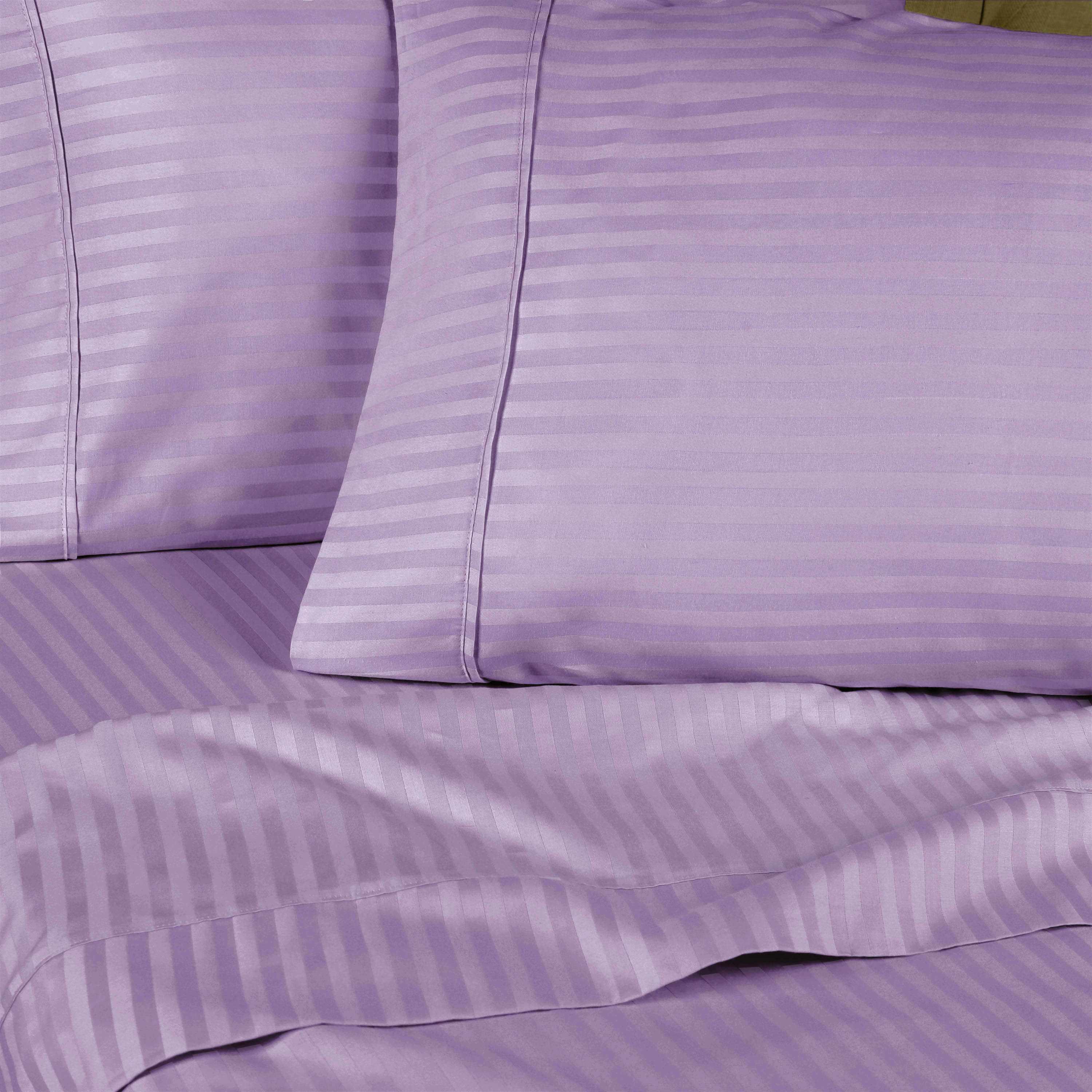 Premium Egyptian Cotton 300 Thread Count Sheet Set - Deep Pocket Fitted, Flat & Pillowcases - Soft Luxury Bedding for Master Bedroom or Guest Room