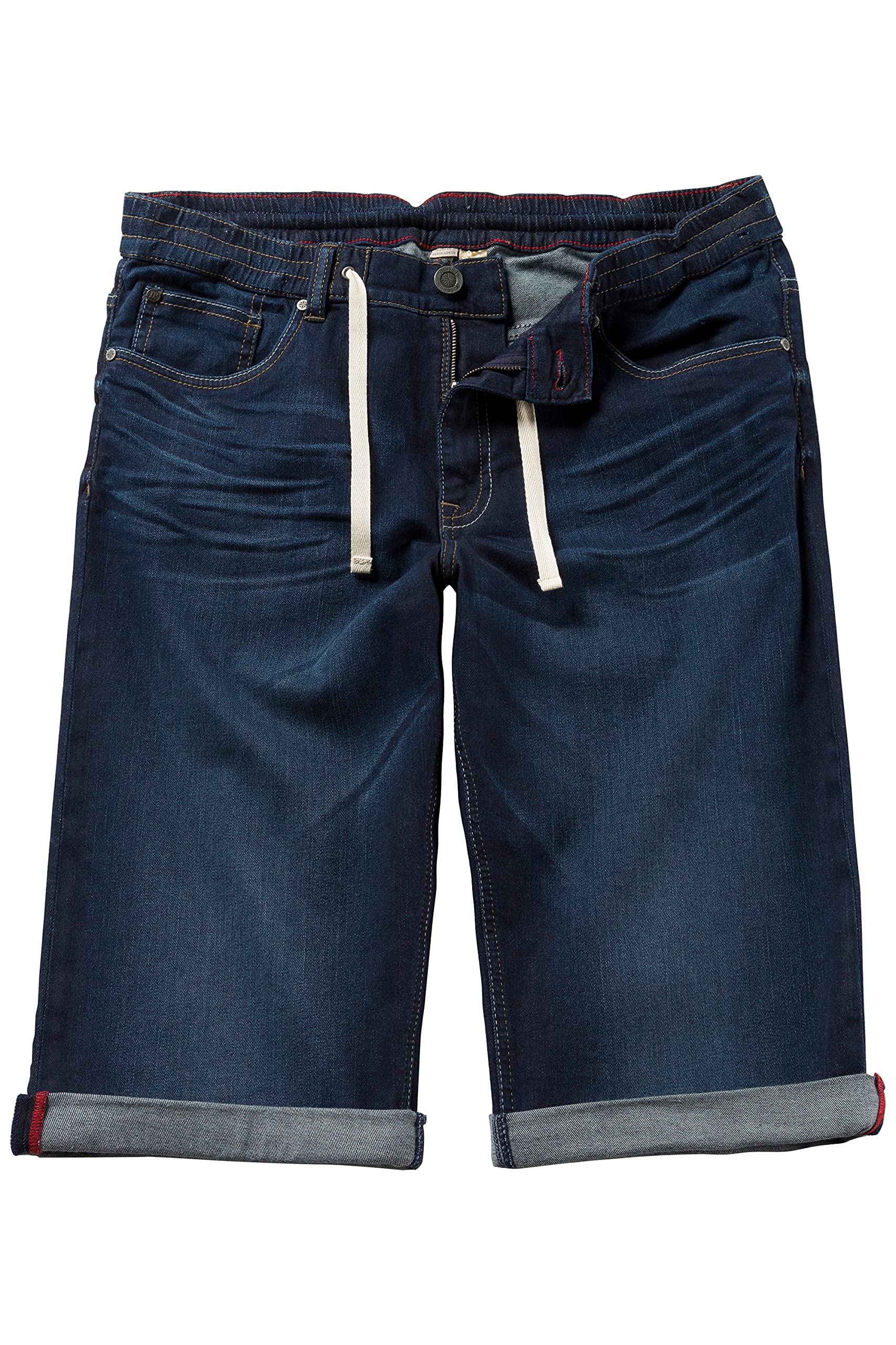 JP 1880 Men's Big & Tall Stretch Denim Jogger Bermuda Shorts - Blue (Size 42) | Comfortable Casual Wear for Summer & Outdoor Activities