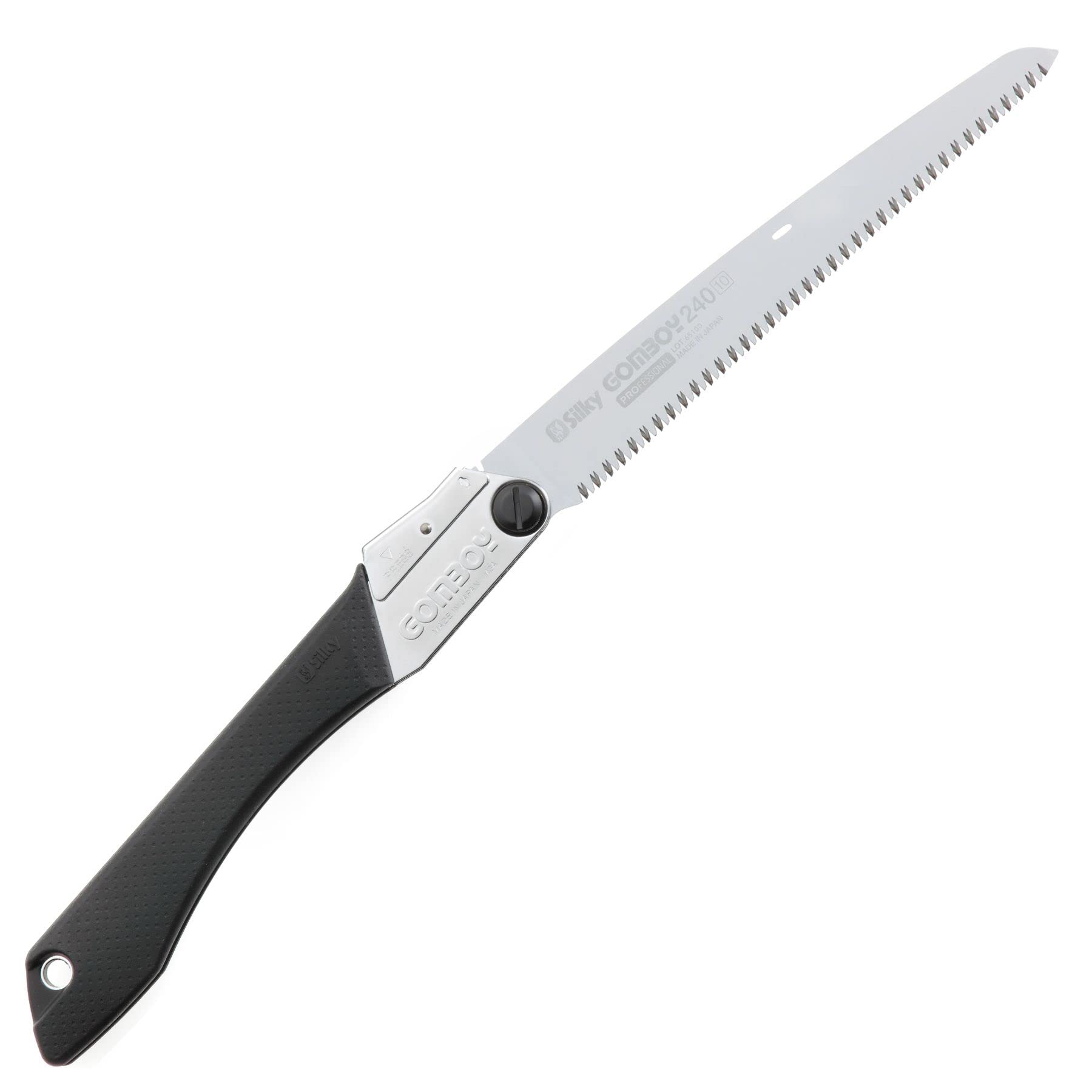 Silky GomBoy Professional 240mm Folding Saw with Medium Teeth (121-24) - Perfect for Camping, Woodworking & Outdoor Survival