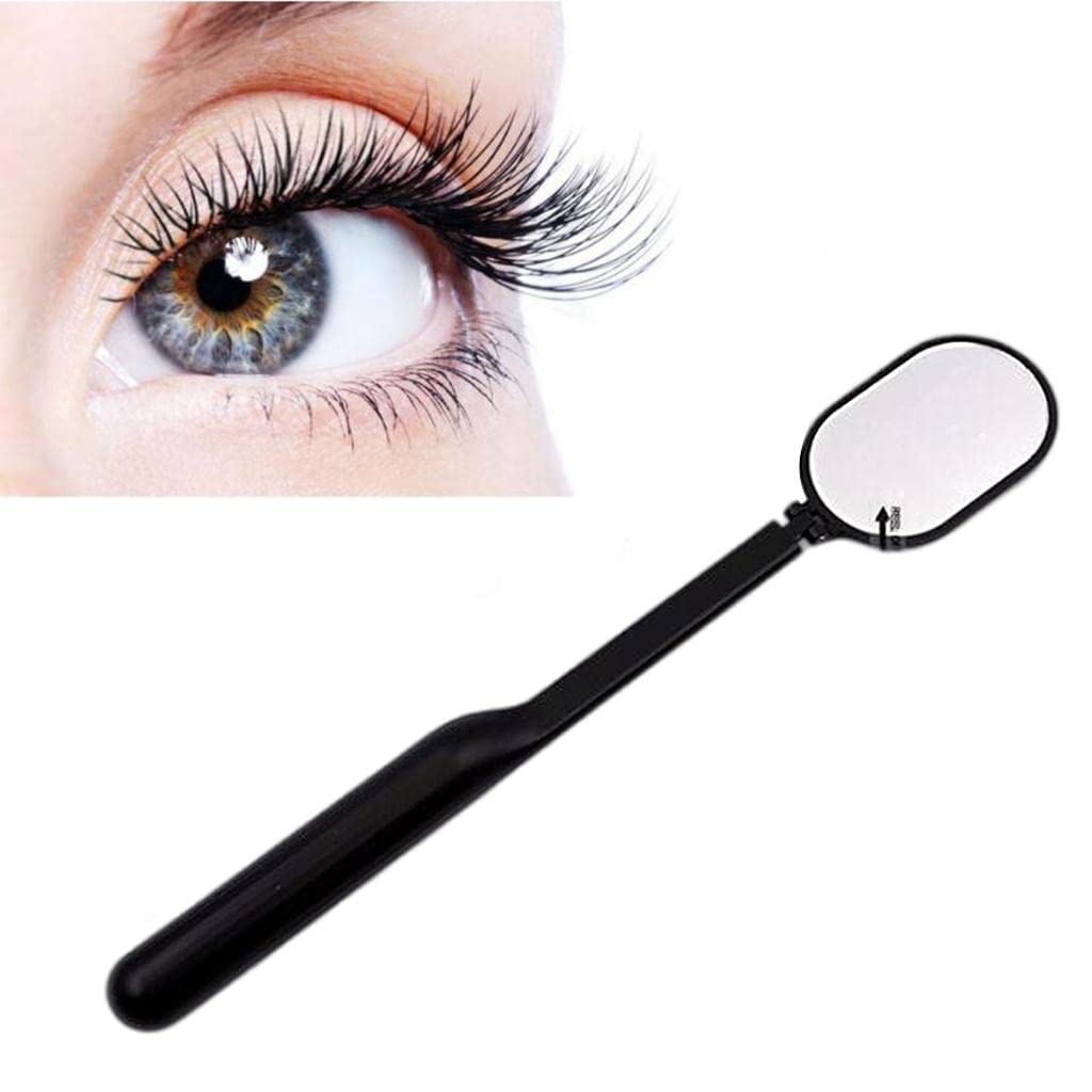 GAH Beauty Professional Eyelash Extension Inspection Mirror - Black Lash Checking Tool for Perfect Extensions | Salon, Home & Travel Use