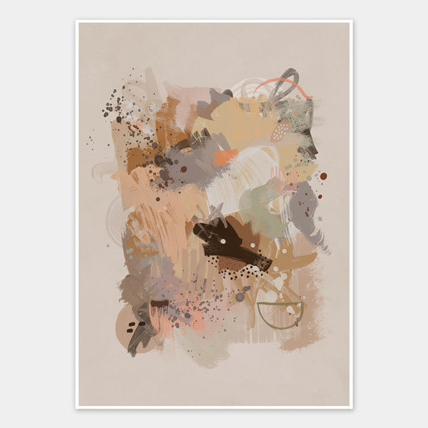 Dust Cloud Unframed Art Print - Modern Abstract Wall Decor for Living Room, Bedroom & Office - Perfect for Home & Office Aesthetics