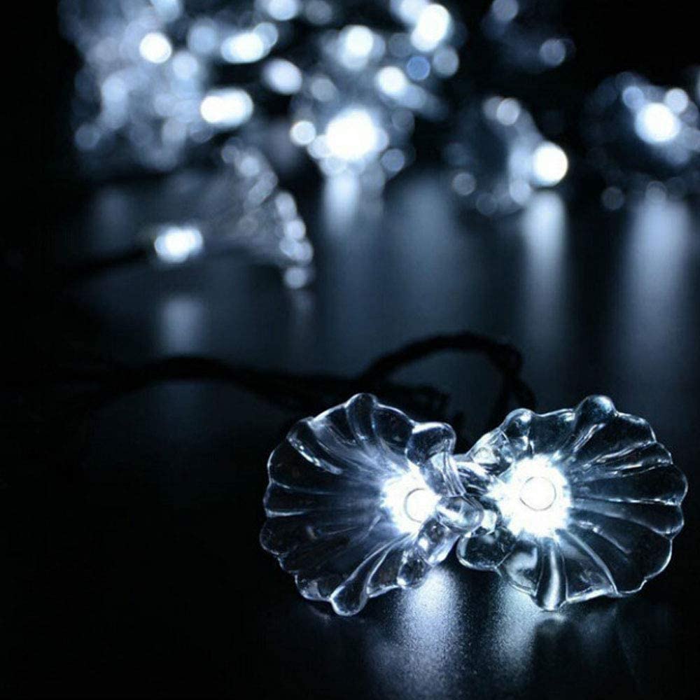 6M 30 LED Solar Powered String Lights Outdoor - Waterproof Fairy Lights for Garden, Patio, Walkway, Tree (10 Pack, Warm White) | Perfect for Christmas, Wedding, Party & Backyard Decoration