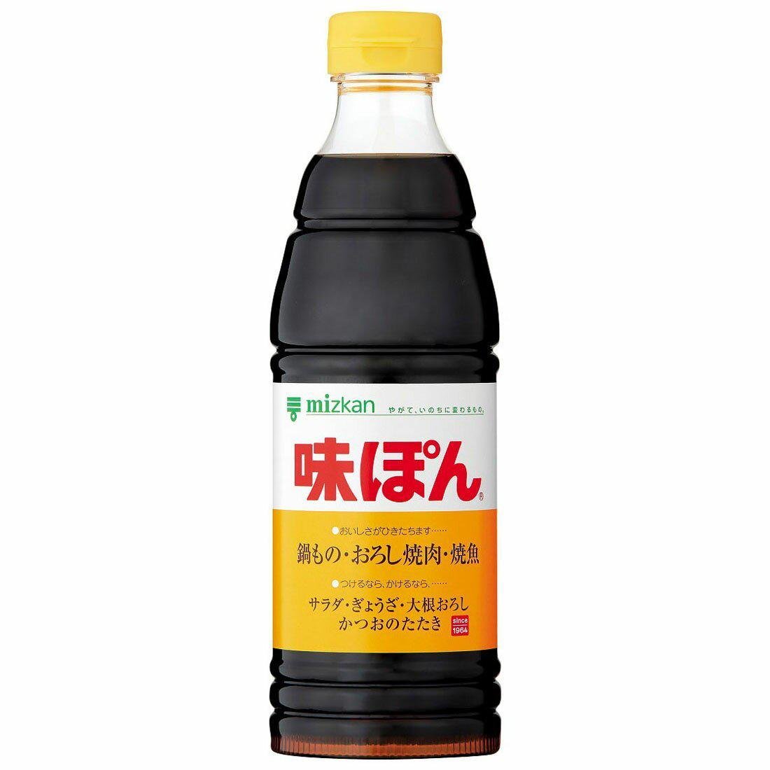 Mizkan Ajipon Japanese Ponzu Sauce 600ml - Citrus Soy Dressing for Sushi, Salad & Marinades - Perfect for Asian Cuisine & Home Cooking