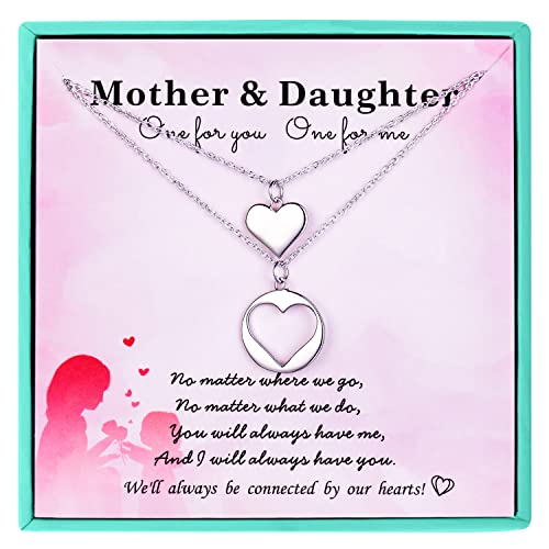 A1-Two Cutout Heart Necklaces Set