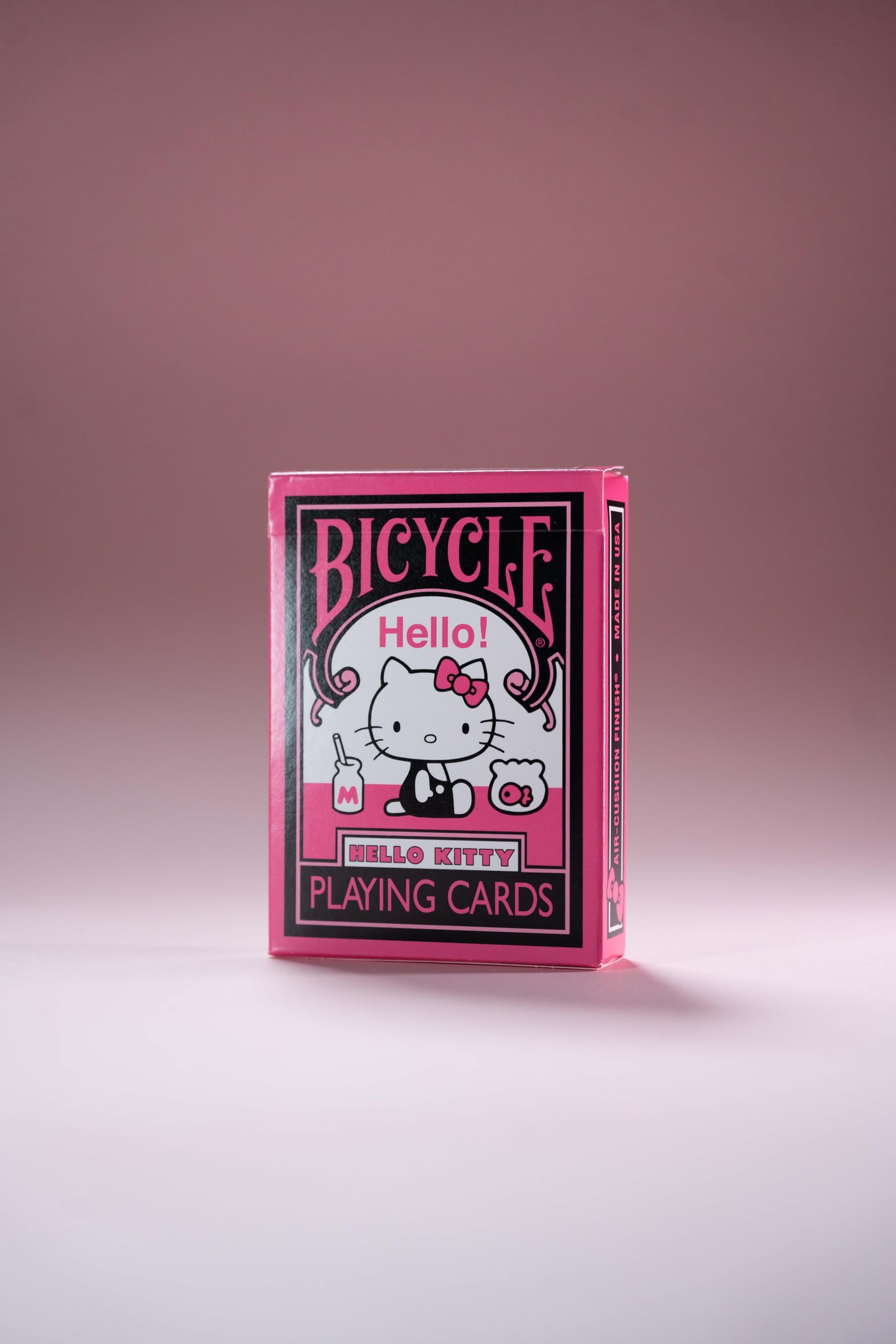 Hello Kitty Bicycle Playing Cards - Black & Pink Deck for Kids & Adults - Perfect for Parties, Game Nights & Collectors