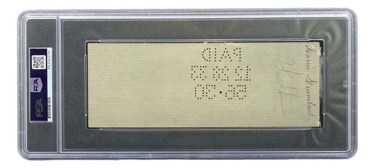 Authentic Orville Wright Signed Bank Check with PSA/DNA Certification #85200374 - Perfect for Aviation Collectors & History Enthusiasts, Ideal for Display in Museums or Private Collections