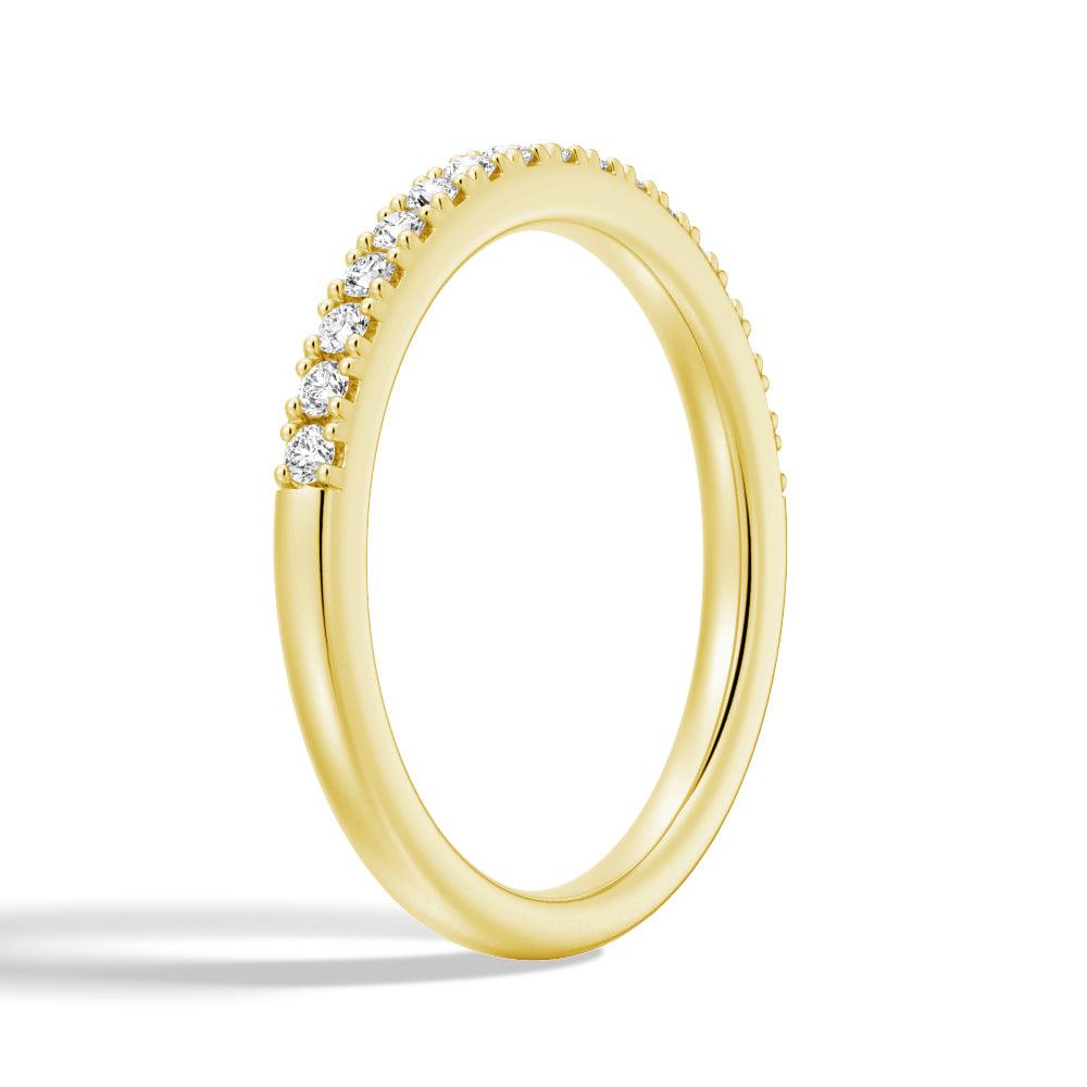 Classic Round Moissanite Wedding Band Ring for Women - 14K White Gold Anniversary Ring for Her - Perfect Gift for Wife, Engagement, Promise or Special Occasions