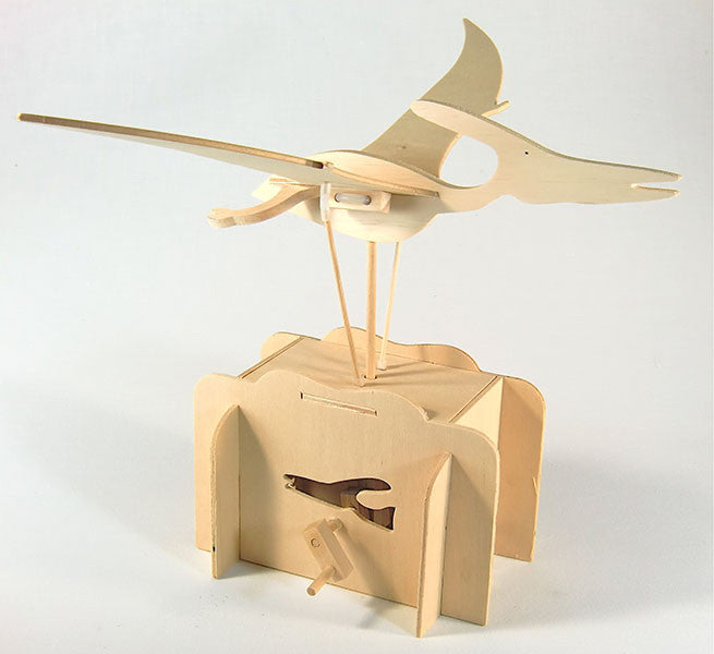 DIY Pteranodon Wooden Model Kit - 3D Puzzle Flying Dinosaur for Adults & Kids - STEM Educational Toy for Home Decoration & Science Projects