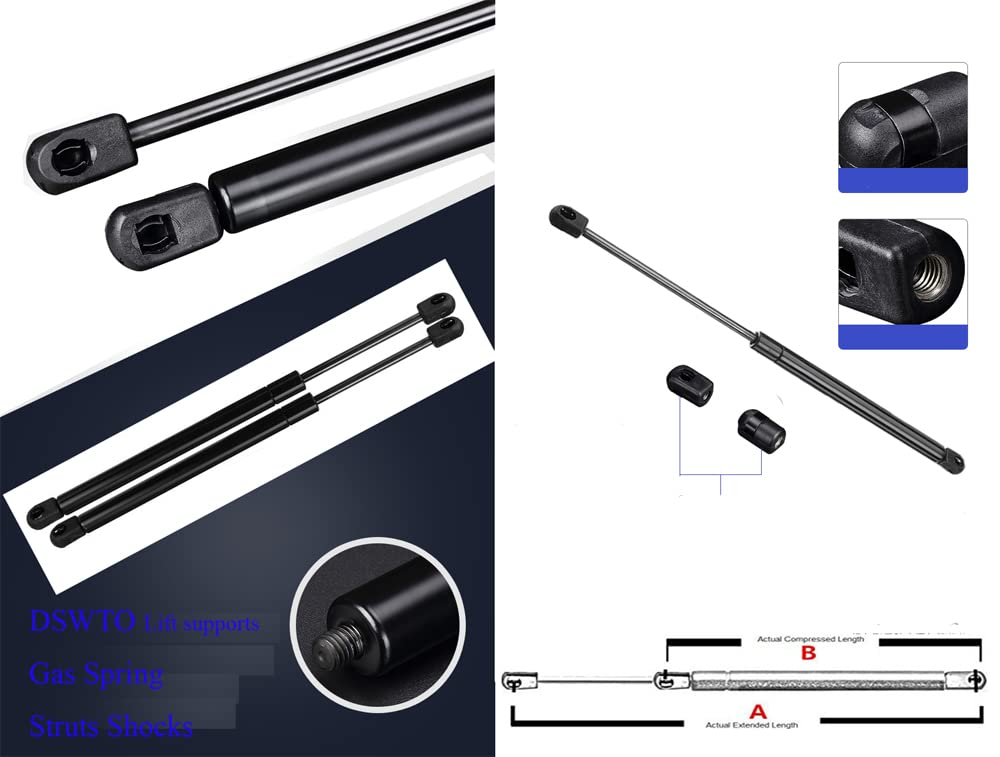 2 Pack 18 Inch 156N/35lb Gas Struts Spring Shock Lift Supports - Heavy Duty for Topper, Snugtop Cover, Truck Toolbox, Cabinet Lid & Camper Shell | Perfect for Automotive, Marine & RV Applications