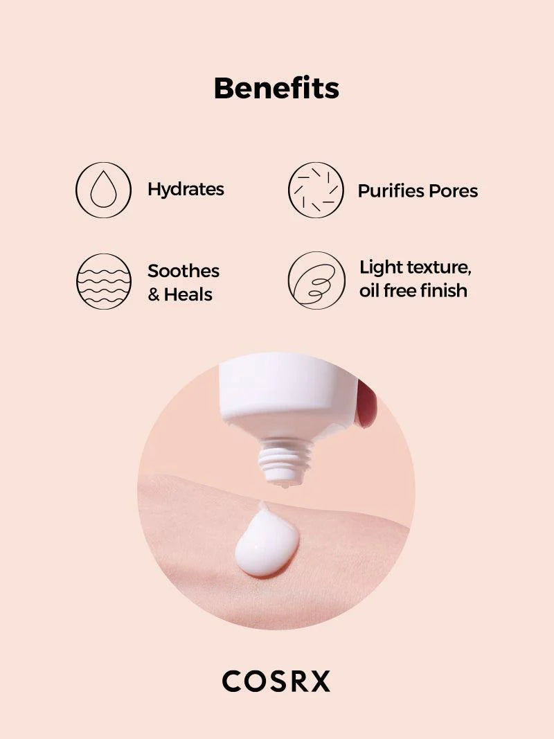 COSRX AC Collection Lightweight Soothing Moisturizer 80ml - Oil-Free Hydrating Face Cream for Acne-Prone Skin | Daily Skincare Routine for Sensitive & Combination Skin Types
