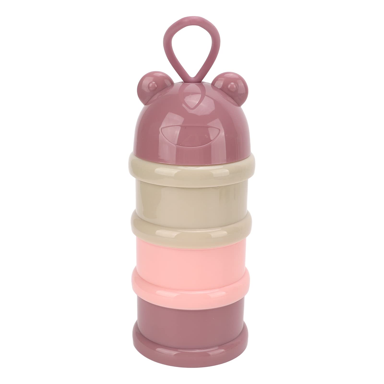 3-Layer Baby Formula Dispenser - Portable Stackable Rotating Milk Powder Container with Detachable Parts for Travel & Storage | Light Blue | Ideal for On-the-Go Feeding, Baby Snacks Organization & Diving Trips