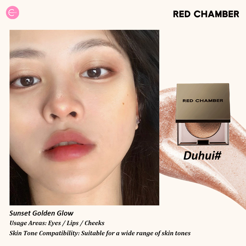 RED CHAMBER Floral Life Multi-Purpose Lip & Cheek Balm - Natural Tinted Moisturizer for Dry Lips & Blush | Perfect for Everyday Makeup & On-The-Go Touch Ups