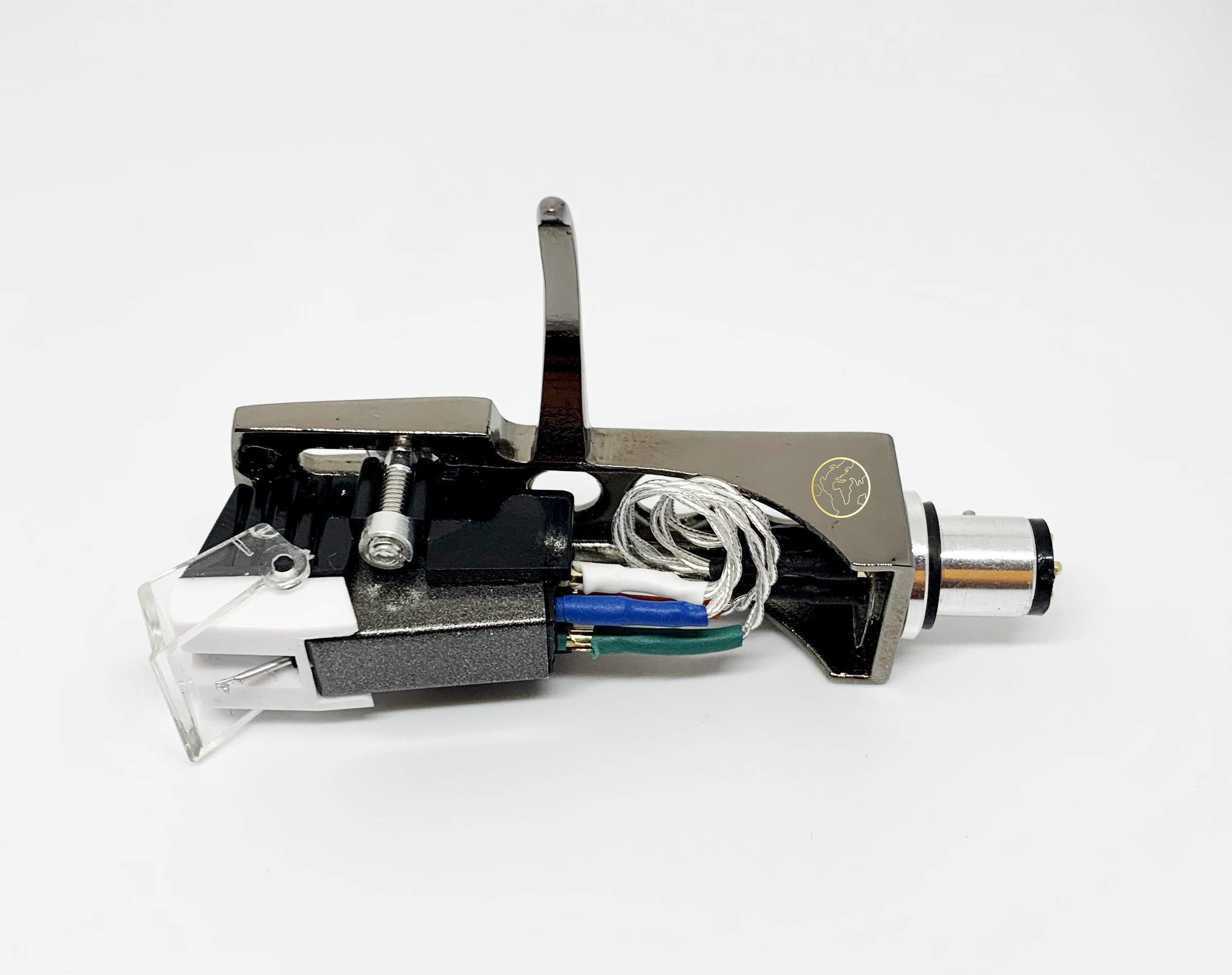 Stanton T55 USB, T52, STR820, T50, STR850, T120C, T90 USB, STR860, STR8150, STR830 Replacement Cartridge & Stylus with Titanium Headshell & Mounting Bolts - Perfect for DJ Turntables & Vinyl Record Players
