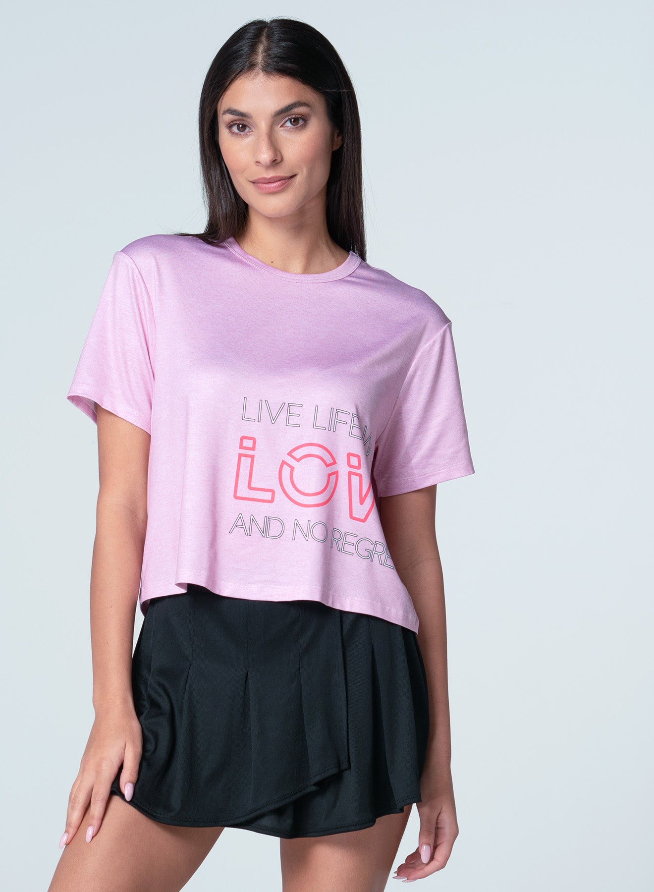 Live Life With Love Short Sleeve T-Shirt - Comfortable Cotton Casual Tee for Women - Perfect for Everyday Wear, Date Nights & Weekend Outings