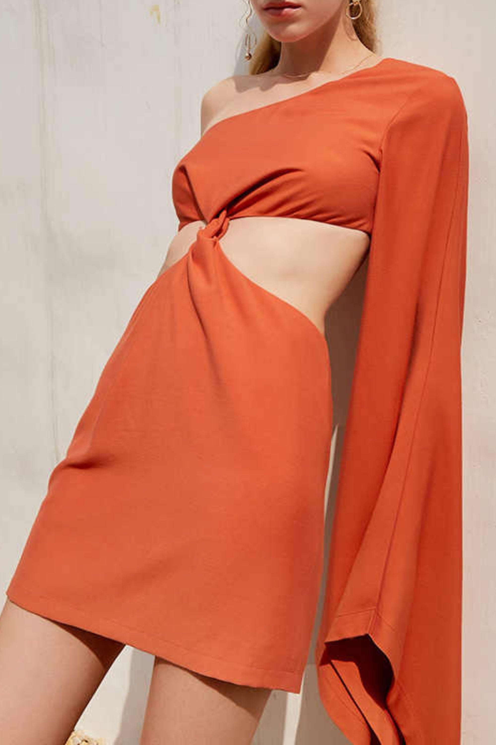 Elegant Asymmetrical One Shoulder Mini Dress for Women - Perfect for Cocktail Parties, Date Nights & Special Occasions