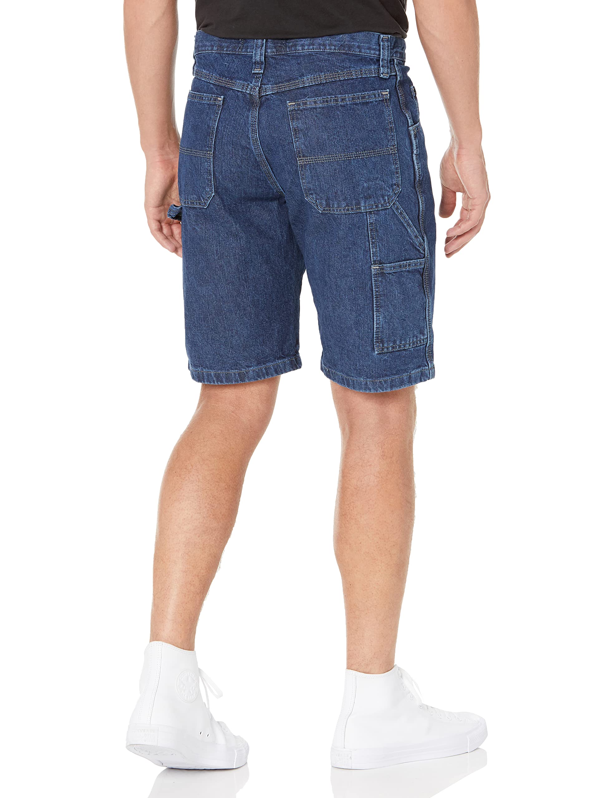Wrangler Authentics Men's Loose Fit Carpenter Shorts - Durable Work Shorts for Construction, Landscaping & Outdoor Activities