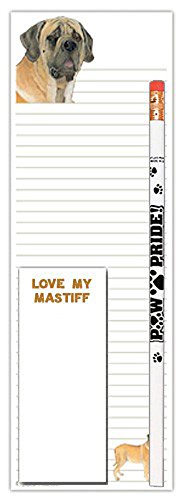 Mastiff Themed Notepad and Pencil Gift Set - Perfect for Dog Lovers, Office Supplies & Thoughtful Presents | Ideal for Journaling, Note Taking & Gift Giving