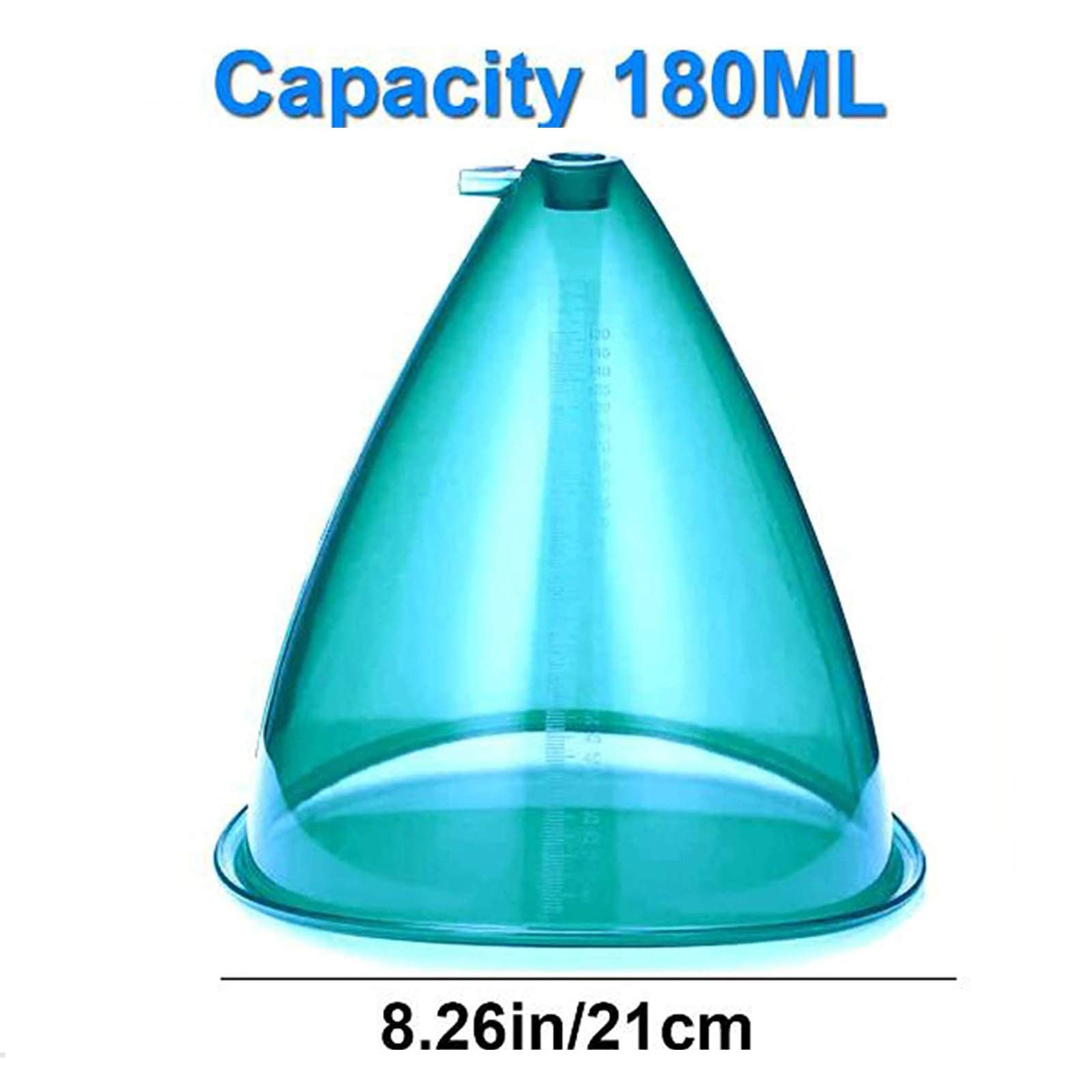 180ML Extra Large Vacuum Cupping Cups for Body Massage - 2 Pack, Hip Lift & Pain Relief Therapy Tools for Home Spa, Back Pain, Cellulite Treatment