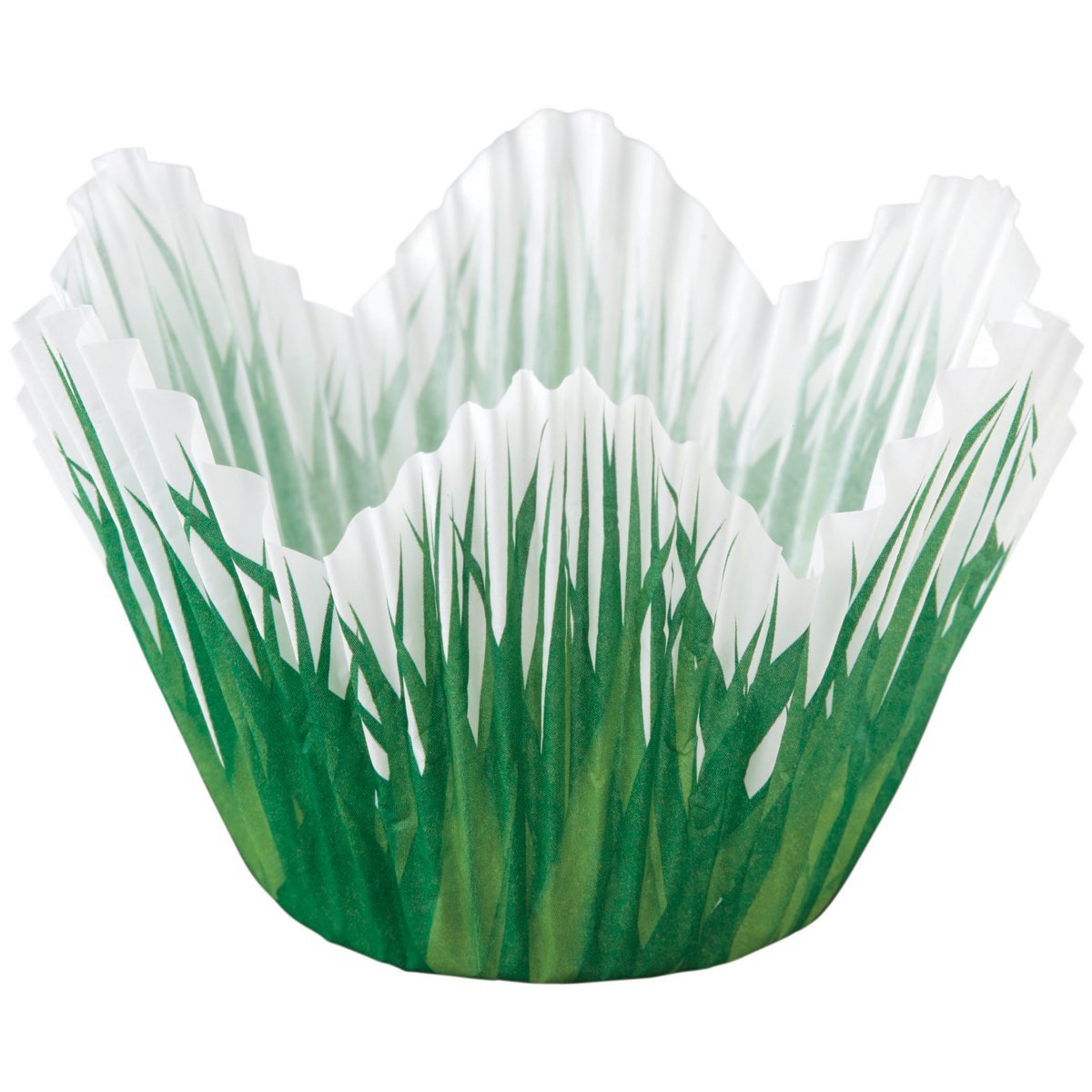 Wilton Petal Grass Shaped Baking Cups - 24 Pack | Eco-Friendly Cupcake Liners for Baking, Party Decorations & Dessert Presentation
