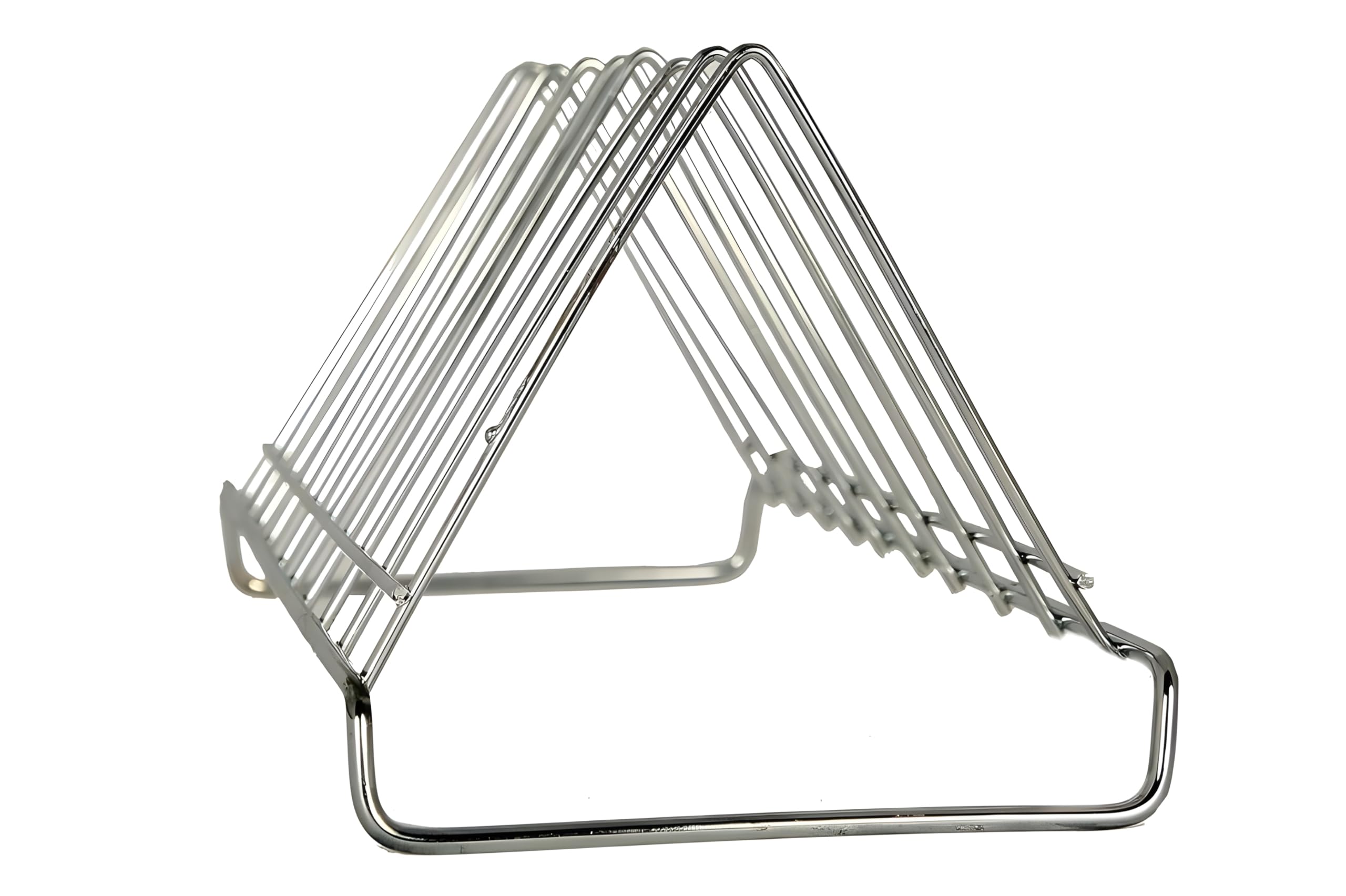 STANDIFY Stainless Steel Thali Rack - Durable Dish Rack & Plate Stand Organizer with Lid Holder - Perfect for Kitchen Countertop Storage & Utensil Organization