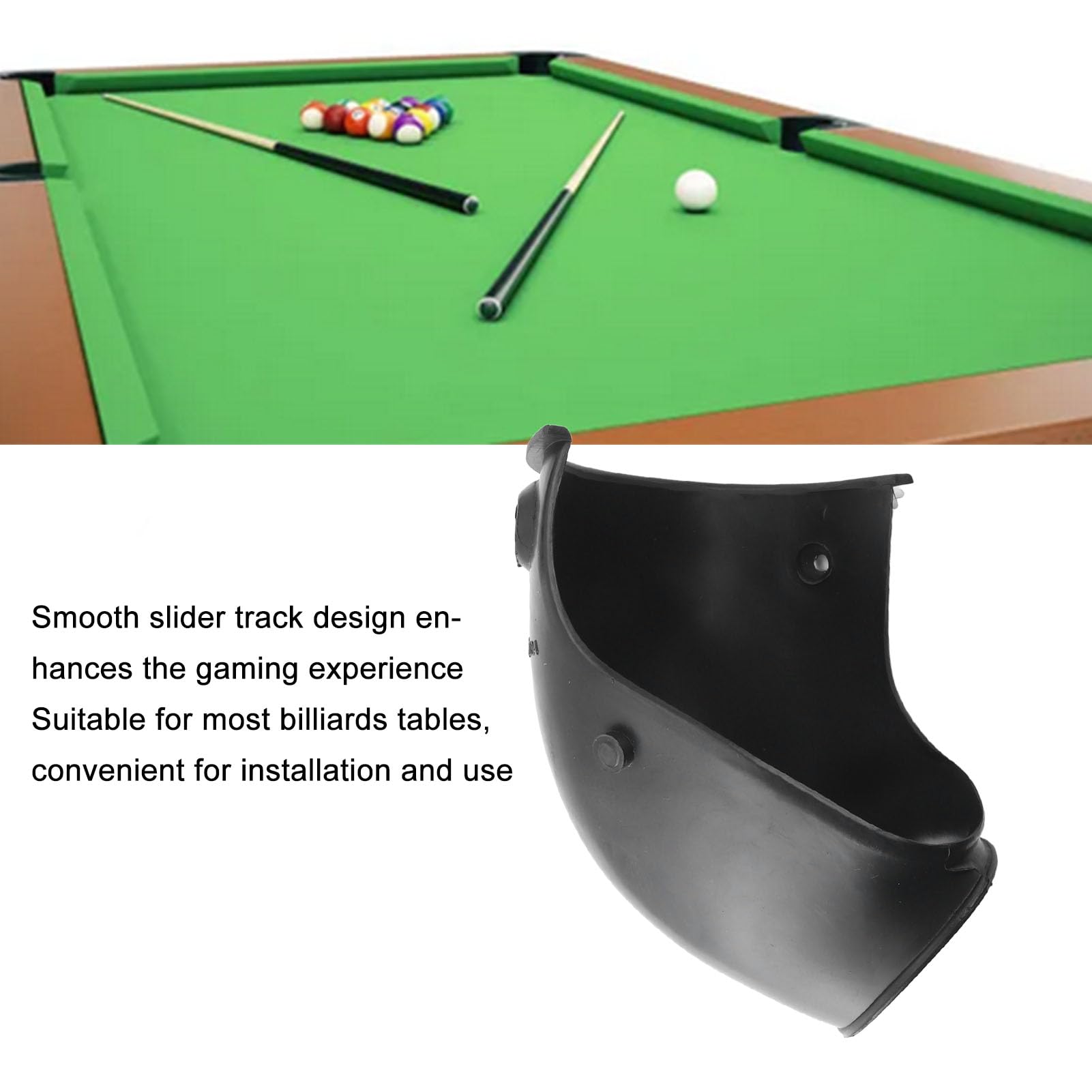6Pcs Plastic Pool Table Pocket Liners - Smooth Sliding Replacement Corner Liners for Most Billiard Tables, Home & Bar Use - Perfect for Game Nights & Professional Play