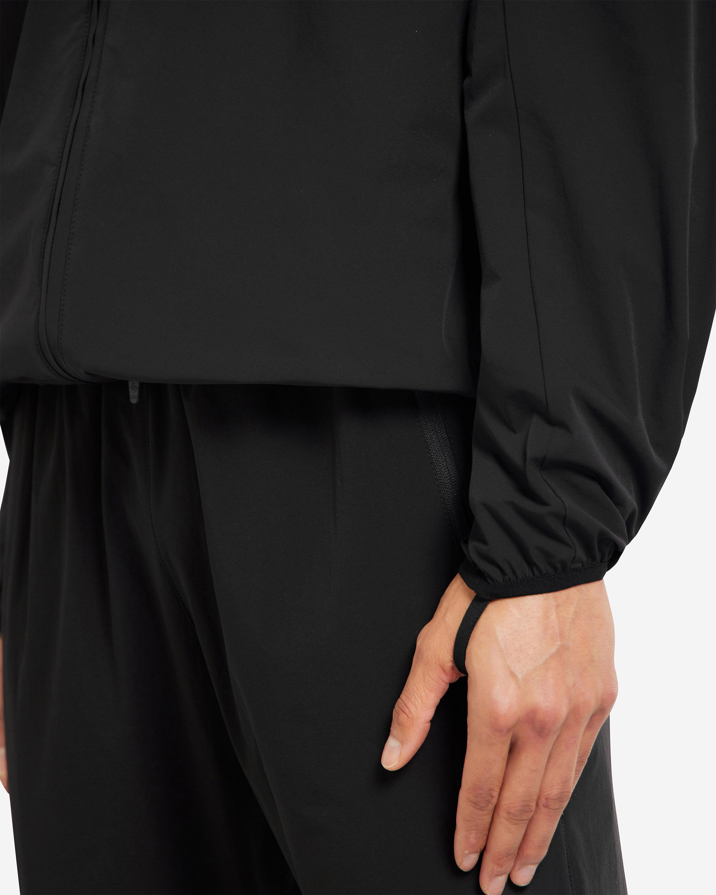 Team 247 Performance Track Jacket for Men & Women - Lightweight Running Hoodie with Zipper Pocket - Black Athletic Jacket for Jogging, Gym & Outdoor Sports