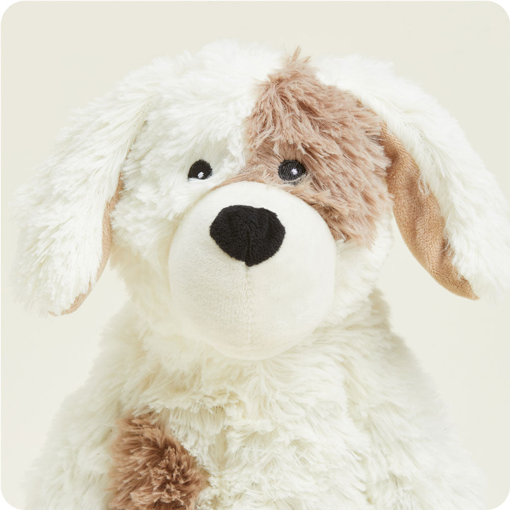 Weighted Heated Stuffed Animal Puppy - Warmies Plush Toy for Anxiety Relief & Comfort - Perfect for Kids, Adults & Pets - Cozy Gift for Cold Weather & Stress Relief