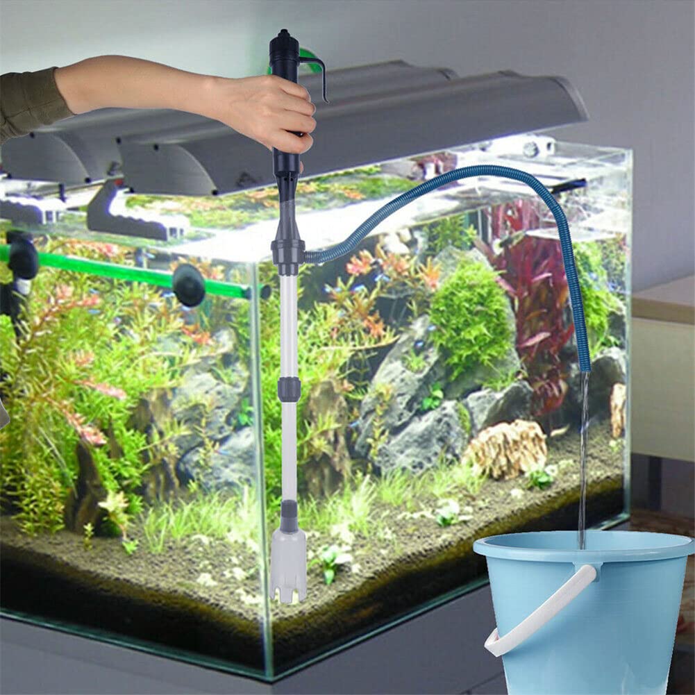 Electric Gravel Cleaner for Aquarium - Automatic Fish Tank Vacuum & Water Changer with US Plug 110V - Perfect for Cleaning Sand, Gravel & Maintaining Freshwater Tanks