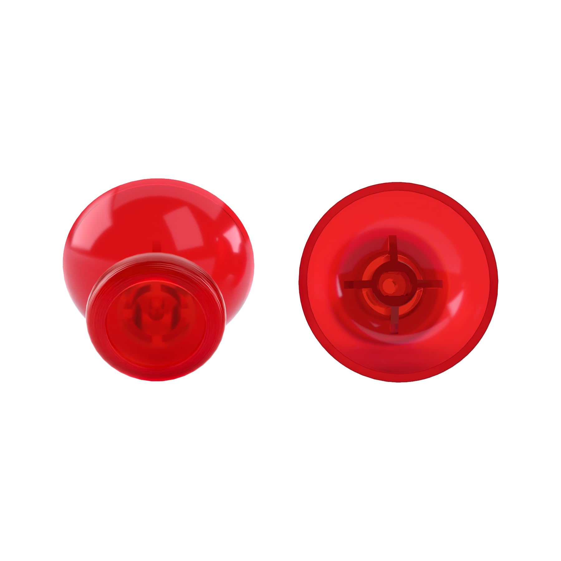 eXtremeRate Replacement 3D Analog Joystick for Nintendo Switch Pro Controller - Transparent Red Custom Thumbstick | Enhanced Gaming Precision for Switch Pro Controllers | Perfect for Competitive Gaming, Long Play Sessions & Controller Repair