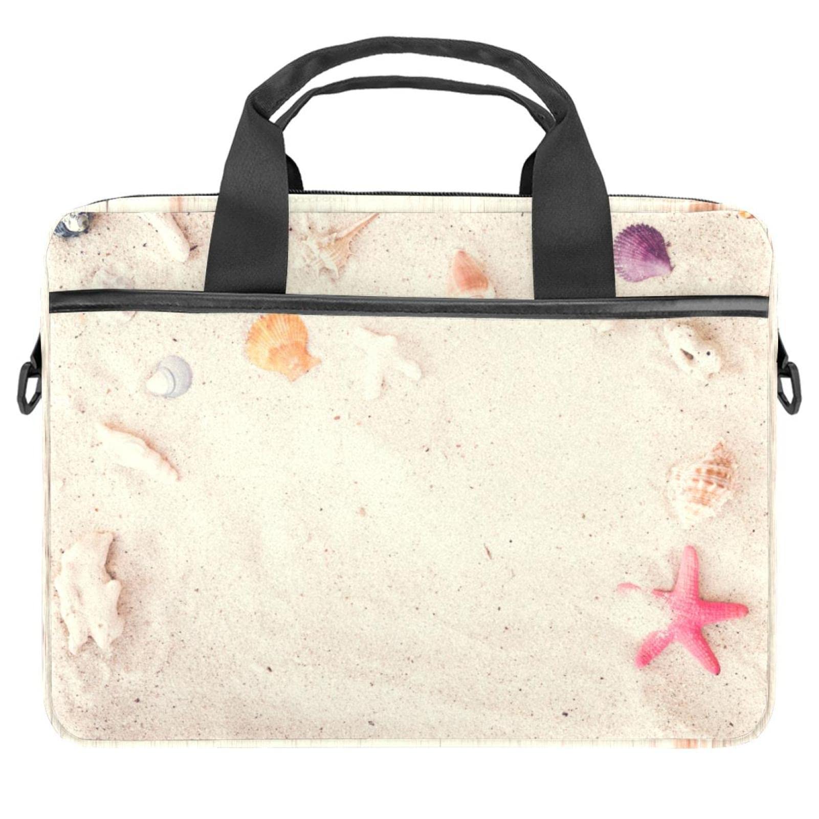 Stylish Boho Floral Laptop Messenger Bag for 13.4-14.5 Inch Notebook - Waterproof Portable Business Tote Sleeve Case with Padded Protection | Perfect for Work, Travel & College Commute