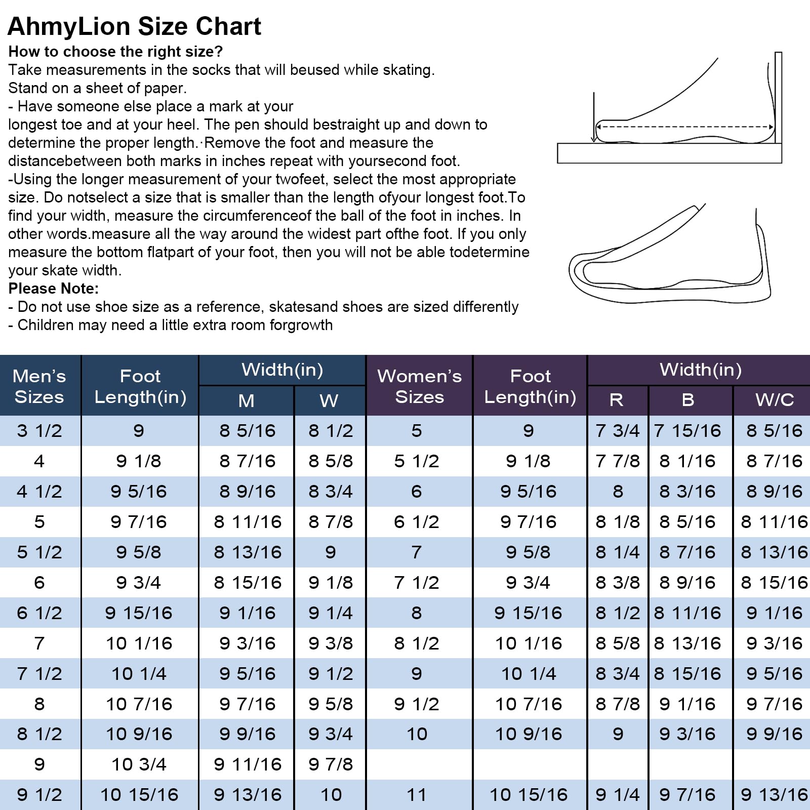 Figure Ice Skates for Beginners - Comfortable & Durable Skates for Men, Women, Boys & Girls | Perfect for Recreational Skating, Ice Rink Practice & Winter Sports