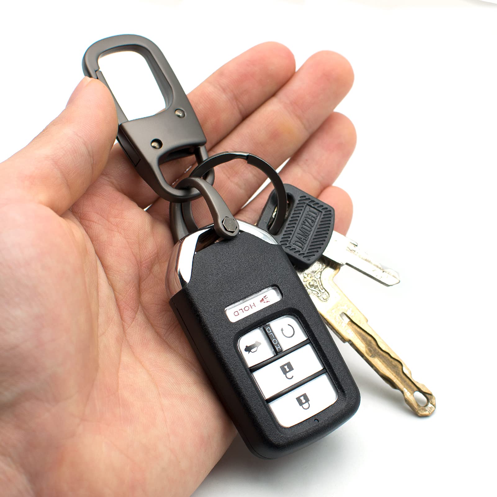 Metal Keychain with Detachable Ring - Car Keys & Anti-Lost Clip for Men & Women | Daily Use & Travel