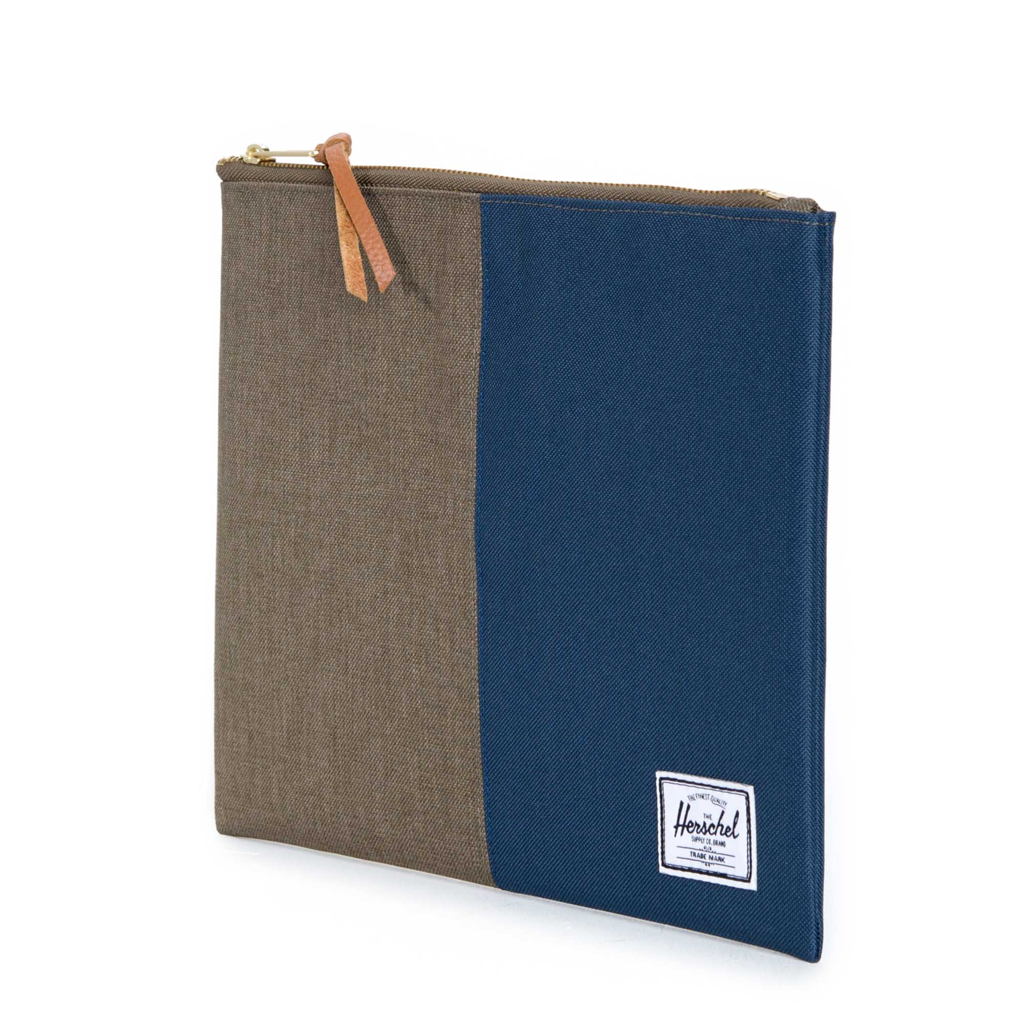 Herschel Large Network Pouch - Beech/Navy Crossbody Bag for Travel, Gym & Everyday Essentials | Water-Resistant & Durable Design