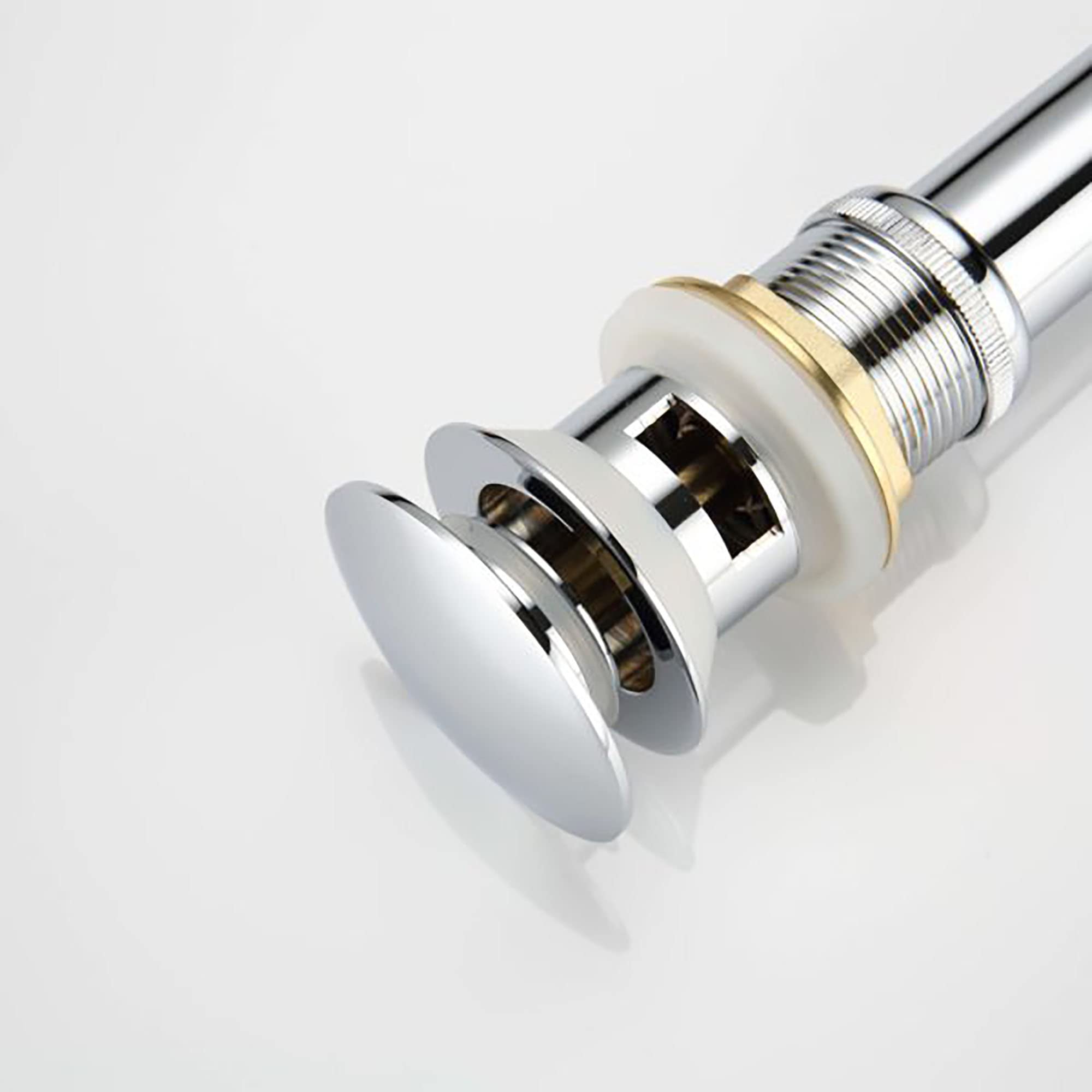 Legion Furniture UPC Faucet with Drain - Chrome/Brass Finish for Bathroom Sink or Kitchen Installation