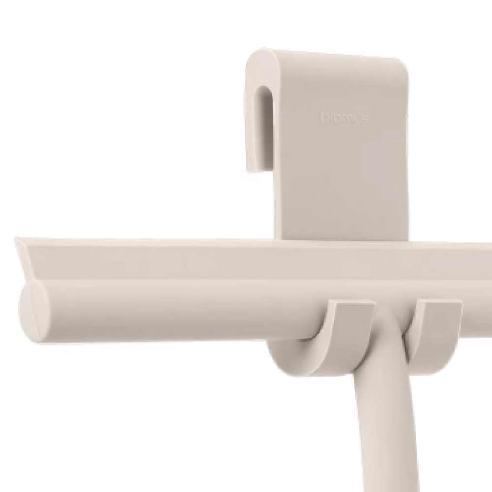 BLOMUS Vipo Squeegee in Moonbeam Finish - Premium Stainless Steel Window and Shower Squeegee for Streak-Free Cleaning - Perfect for Bathrooms, Glass Doors, Mirrors and Car Windows