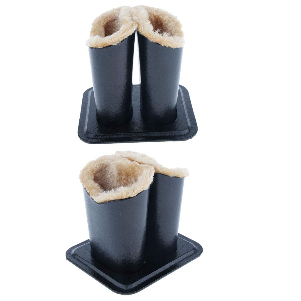 2-Pack Scratch-Resistant Plush Eyeglass & Sunglass Holder - Upright Desk Organizer for Glasses Storage | Perfect for Office, Home & Travel Use