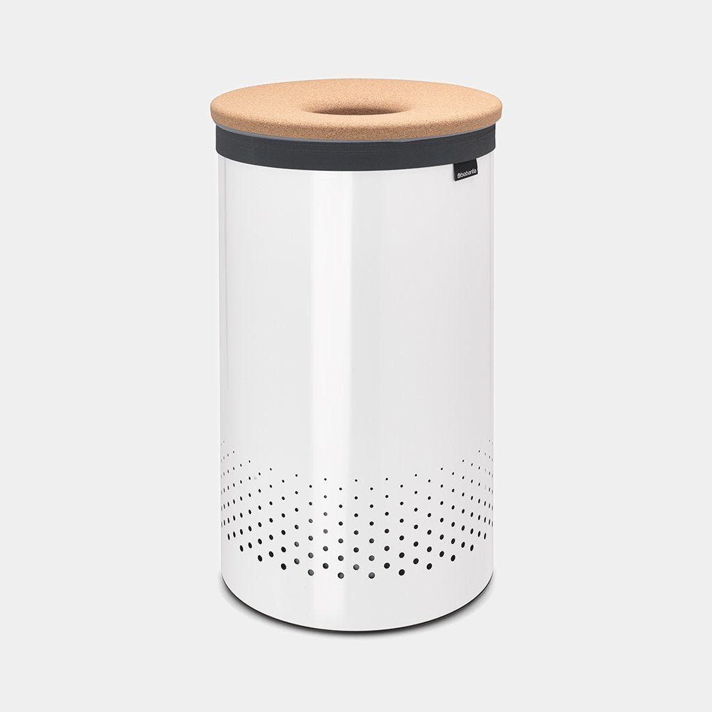 60L Laundry Hamper with Cork Lid - Eco-Friendly Storage for Clothes, Bedroom & Bathroom Organization