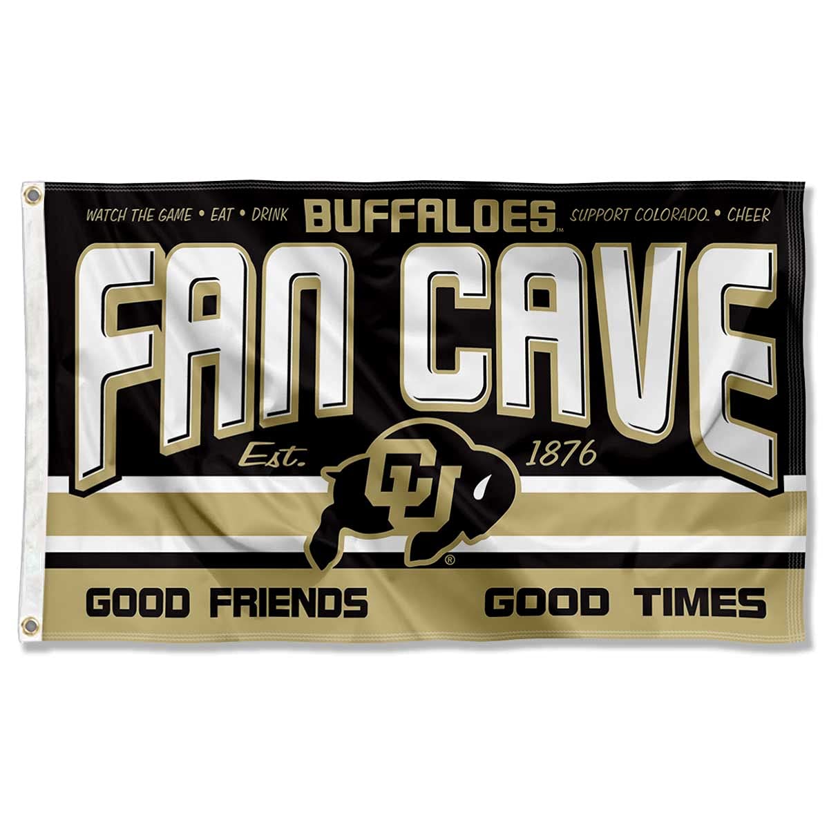 Colorado Buffaloes Fan Man Cave Banner Flag - College Sports Decor for Game Room, Basement, Tailgating & Home Bar
