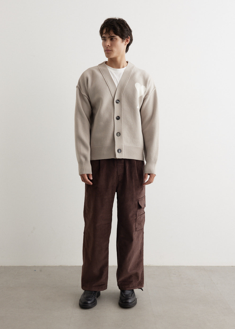 Off White ADC Cardigan UKC006-018 - Trendy Oversized Knit Sweater for Women | Perfect for Casual Wear, Layering & Street Style Outfits