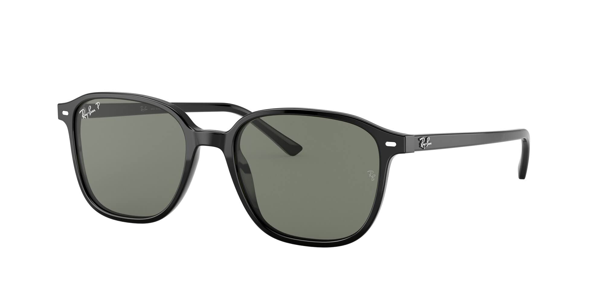 Ray-Ban RB2193F Leonard Low Bridge Fit Square Sunglasses for Men & Women – UV Protection, Lightweight & Comfortable – Perfect for Driving, Outdoor Activities & Fashion Accessories