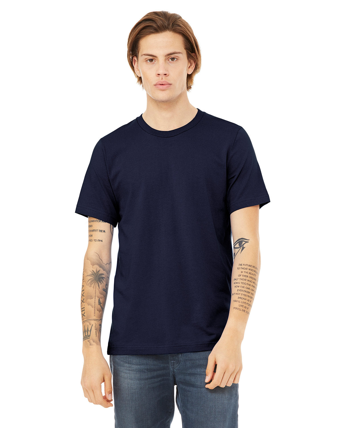 Bella + Canvas 3091 Unisex Heavyweight 5.5 oz. Crew Neck T-Shirt - Soft Cotton Tee for Men & Women - Perfect for Casual Wear, Workouts, and Everyday Comfort