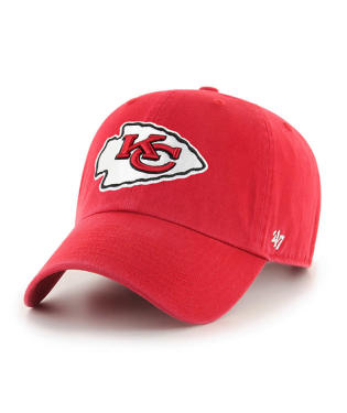 47 Brand Kansas City Chiefs Cleanup Adjustable Baseball Cap - Red | Officially Licensed NFL Hat for Men & Women | Perfect for Game Day, Tailgating & Sports Fan Gifts