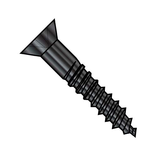 Phillips Flat Head Wood Screws 9-14X3 Inch, Black Oxide & Oil Finish, 2/3 Thread, Full Body (Pack of 800) - Perfect for Cabinetry, Furniture Assembly, and Woodworking Projects
