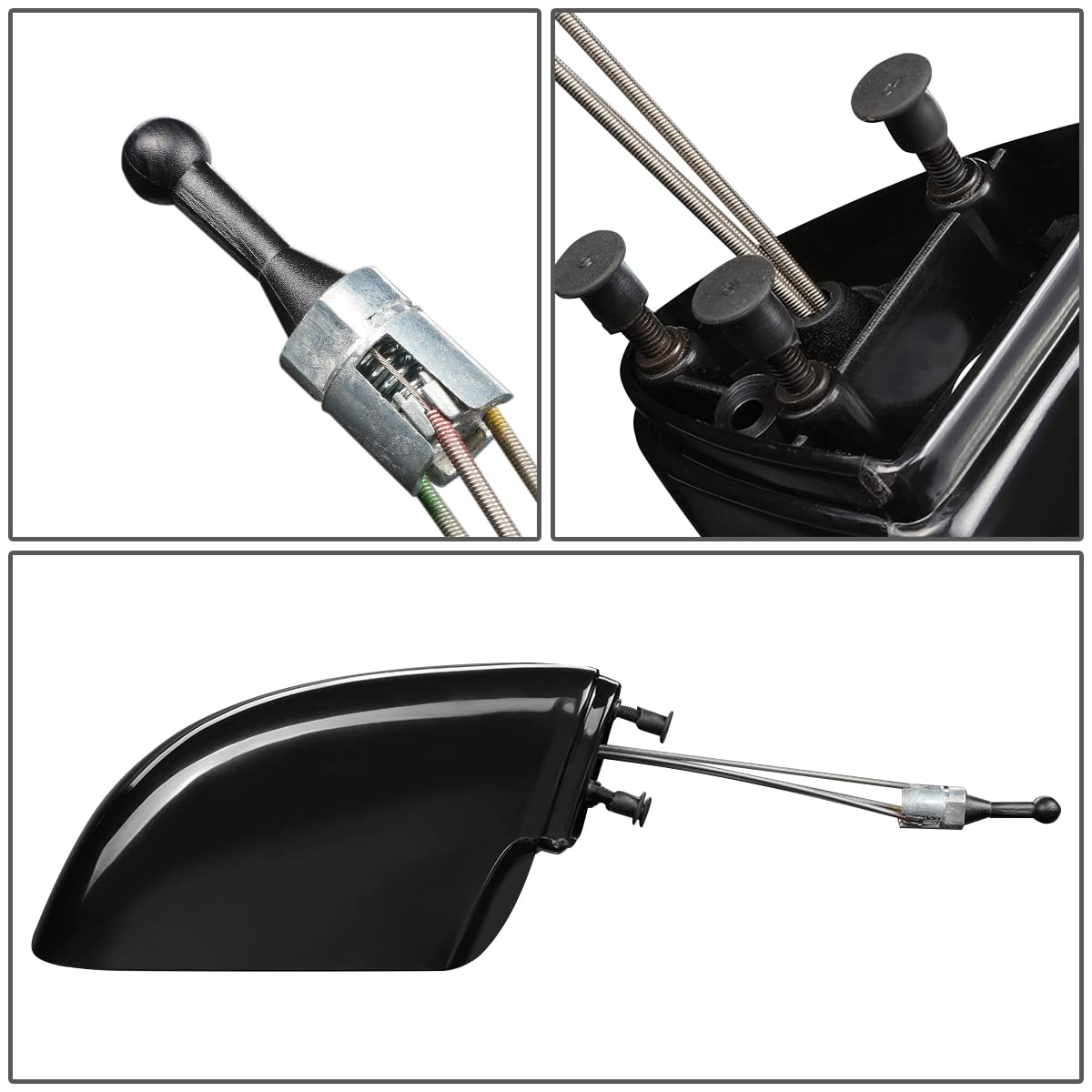DNA Motoring OEM-MR-GM1321135 Right Side Manual Non-Heated Non-Folding Rearview Mirror Replacement for 1988-1996 Chevy Beretta & 1987-1996 Chevy Corsica - Perfect for DIY Auto Repair & Classic Car Restoration