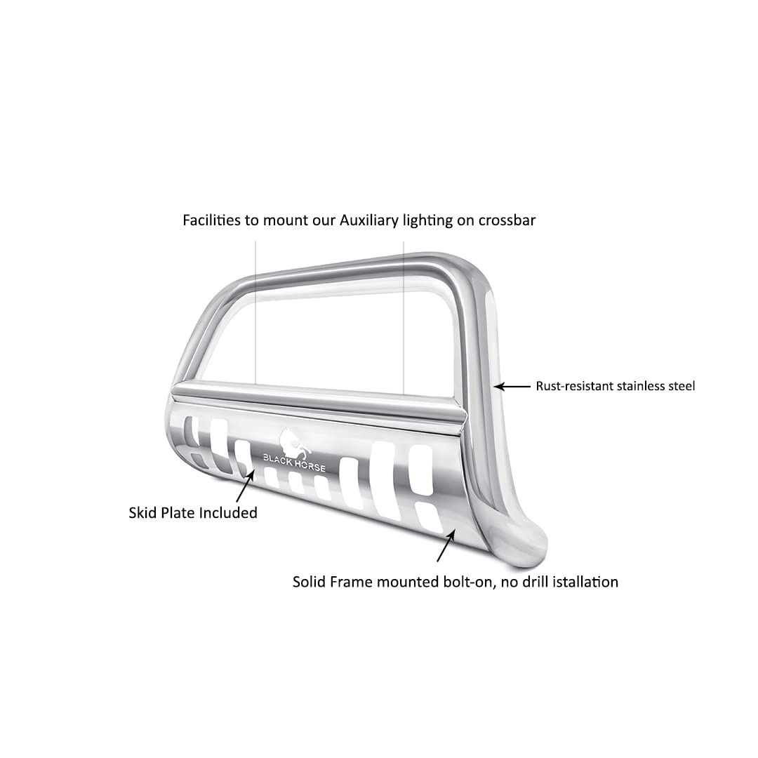 Black Horse Off-Road Skid Plate - Heavy Duty Universal Fit for Trucks & SUVs - Perfect for Rock Crawling, Trail Riding & Off-Road Adventures
