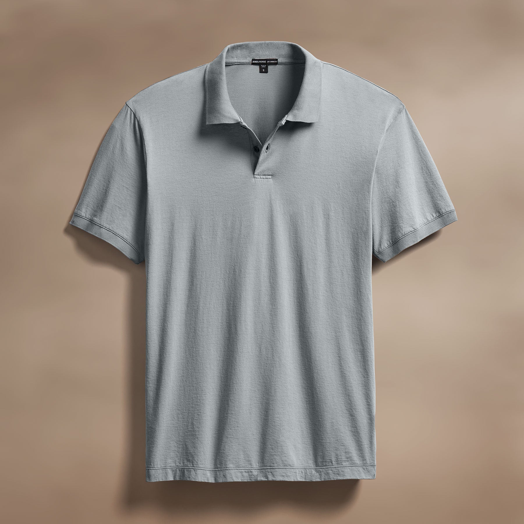 Luxe Lotus Jersey Polo Shirt for Men - Soft Breathable Grey Sky Casual Wear for Work & Outdoor Activities