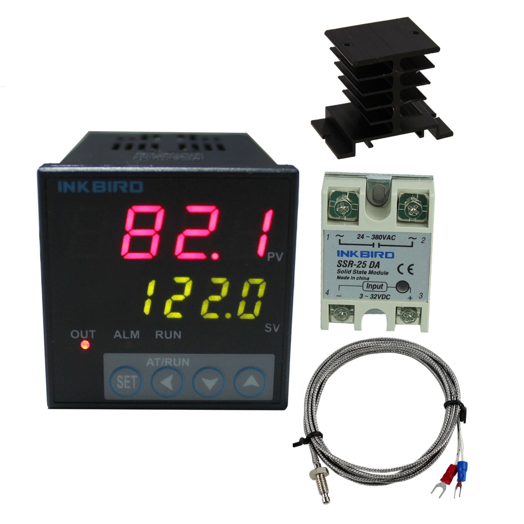 PID Temperature Controller ITC-106VH Digital Thermostat Kit for Homebrew, Sous Vide, and 3D Printing - Precise Heating Control System