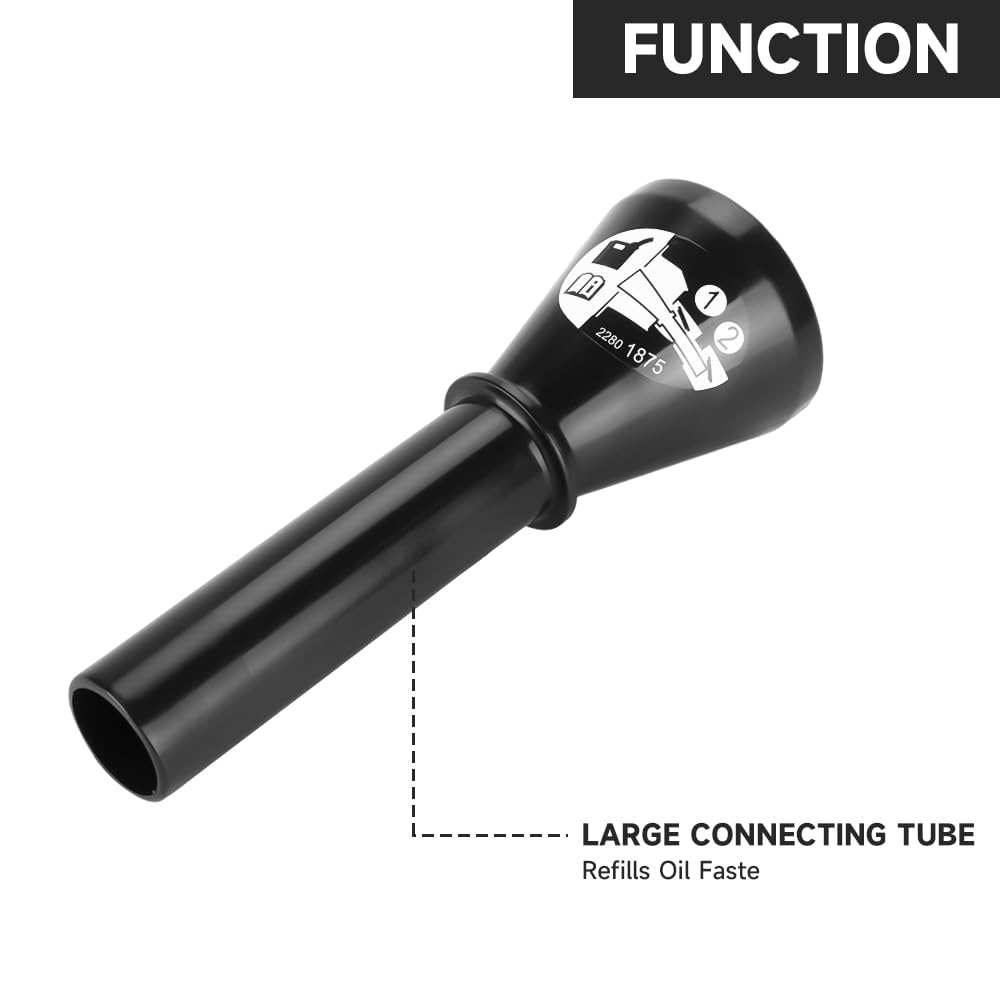 Universal Fuel Filler Funnel for Buick Chevy GMC Cadillac - Capless Gas Tank Funnel Replacement Part 13580741 - Perfect for Easy Refueling at Gas Stations & Home Use