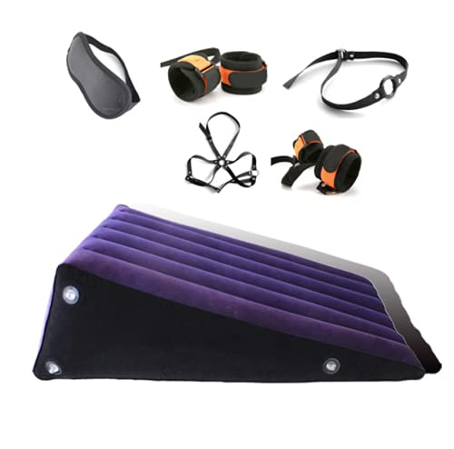 Toughage Sex Aid Ramp Positioning Inflatable Pillow Wedge Soft Cushion Set T-PF302 - Perfect for Couples, Intimate Moments & Bedroom Comfort
