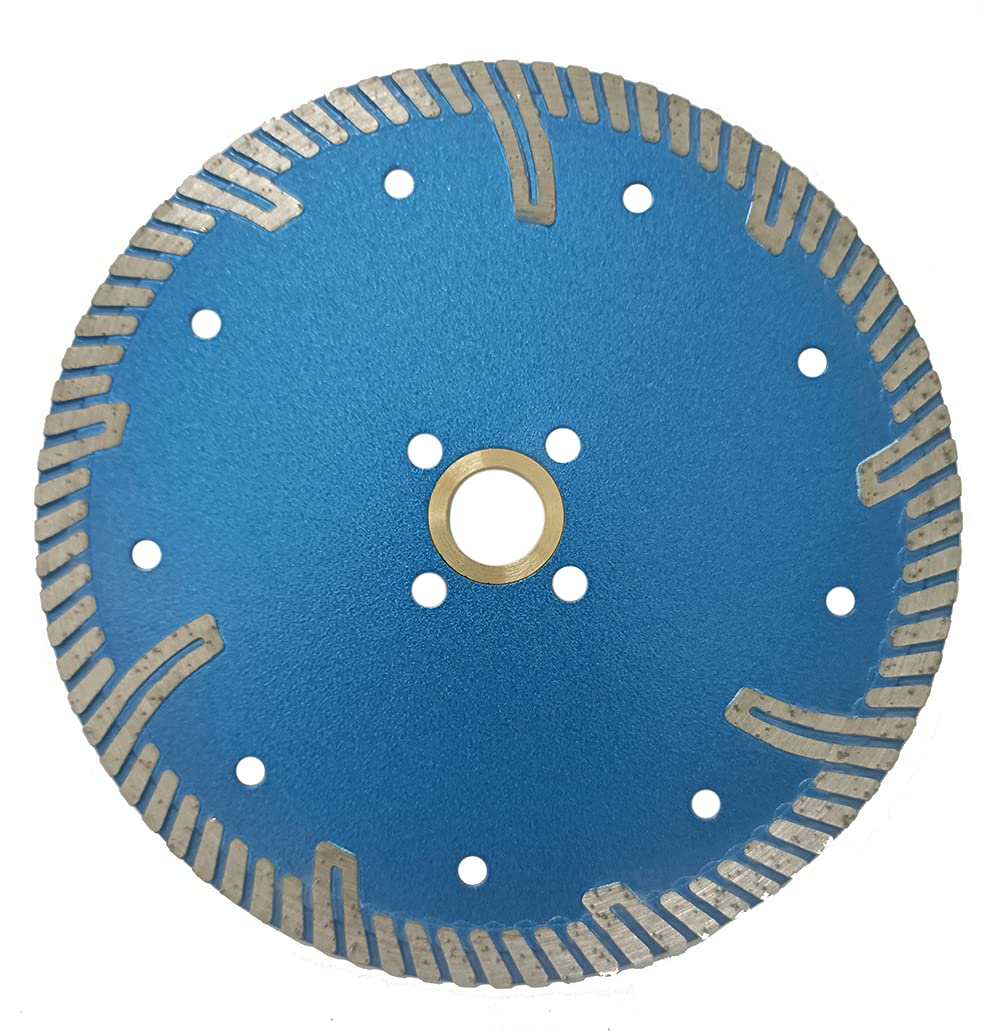 6 Inch Dry Cutting Diamond Saw Blade for Granite - Continuous Rim with 7/8 Inch Arbor - Perfect for Tile, Stone & Masonry Cutting Projects